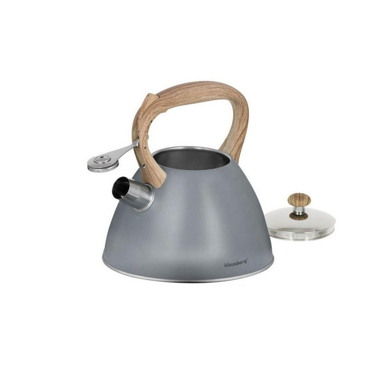 WASSERKESSEL Grau 25.5/22.5/24 cm KB7297 - Grau, Metall (25.5cm) - Klausberg 