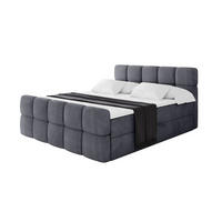 BOXBETT mit Matratze H3 - FAMA-Z - 200x200 cm Dunkelgrau Casablanca - Dunkelgrau, Holzwerkstoff (200/200cm) - ALTDECOR