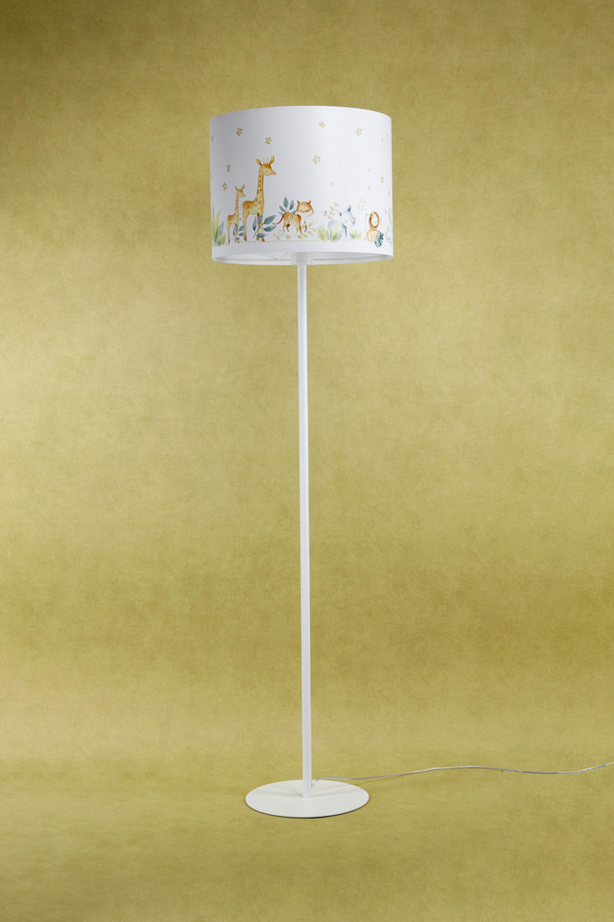 STEHLAMPE Bunt 40/30 cm - Multicolor/Weiß, Kunststoff (30/3.8/30cm) - ONZENO
