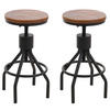 BARHOCKER Braun 2er-Set - Braun, Holz (34/80/34cm) - MCW