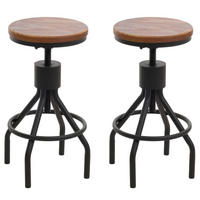 BARHOCKER Braun 2er-Set - Braun, Holz (34/80/34cm) - MCW
