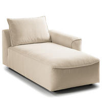 MODULLONGCHAIR - Beige, Holz/Textil (170/82/105cm) - home24