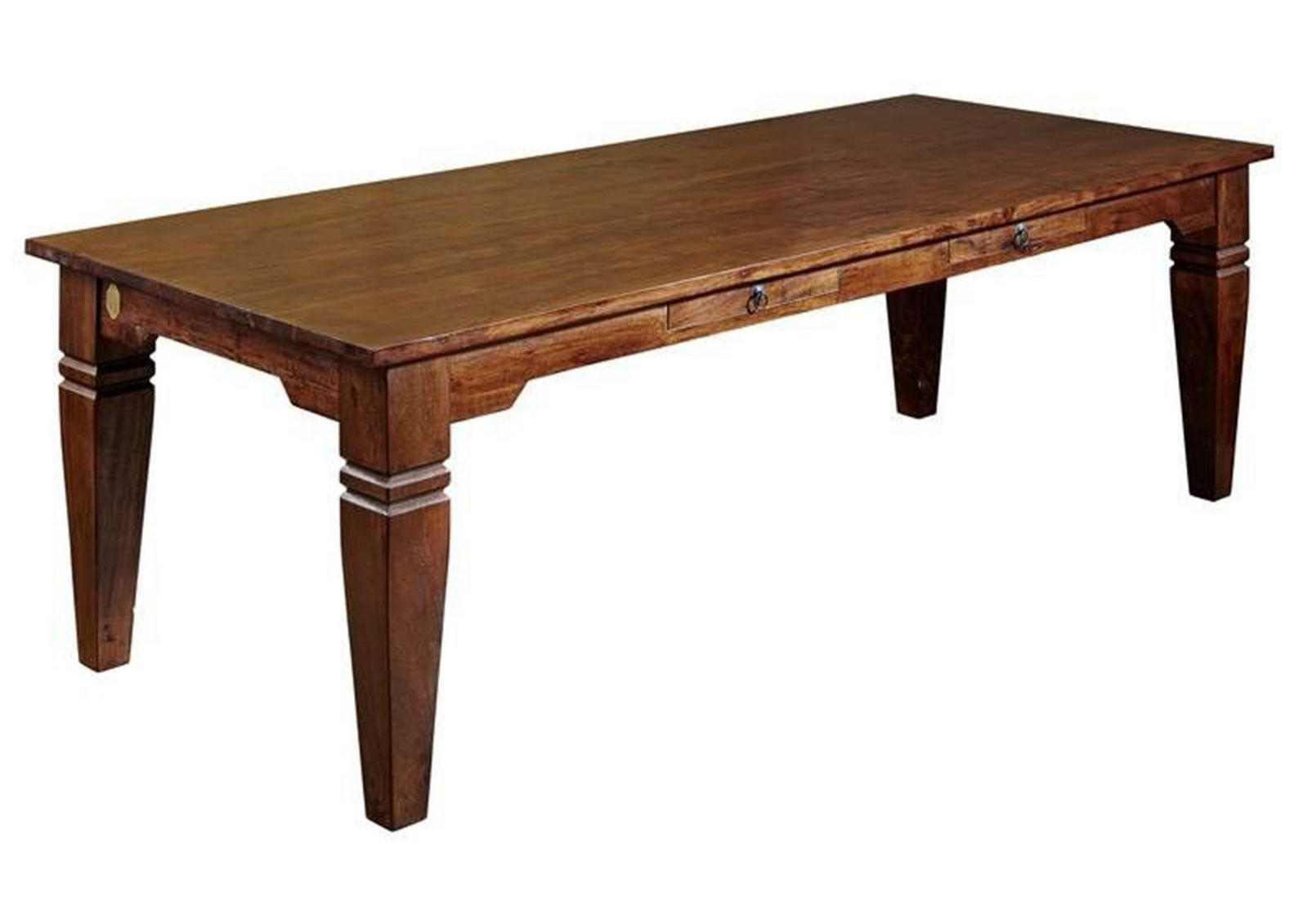 ESSTISCH Akazie 200x100x76 nougat lackiert OXFORD #606 - Dunkelbraun, Holz (100/200/76cm) - Massivmoebel24