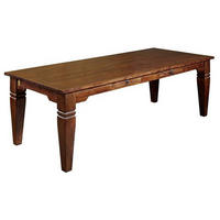 ESSTISCH Akazie 200x100x76 nougat lackiert OXFORD #606 - Dunkelbraun, Holz (100/200/76cm) - Massivmoebel24