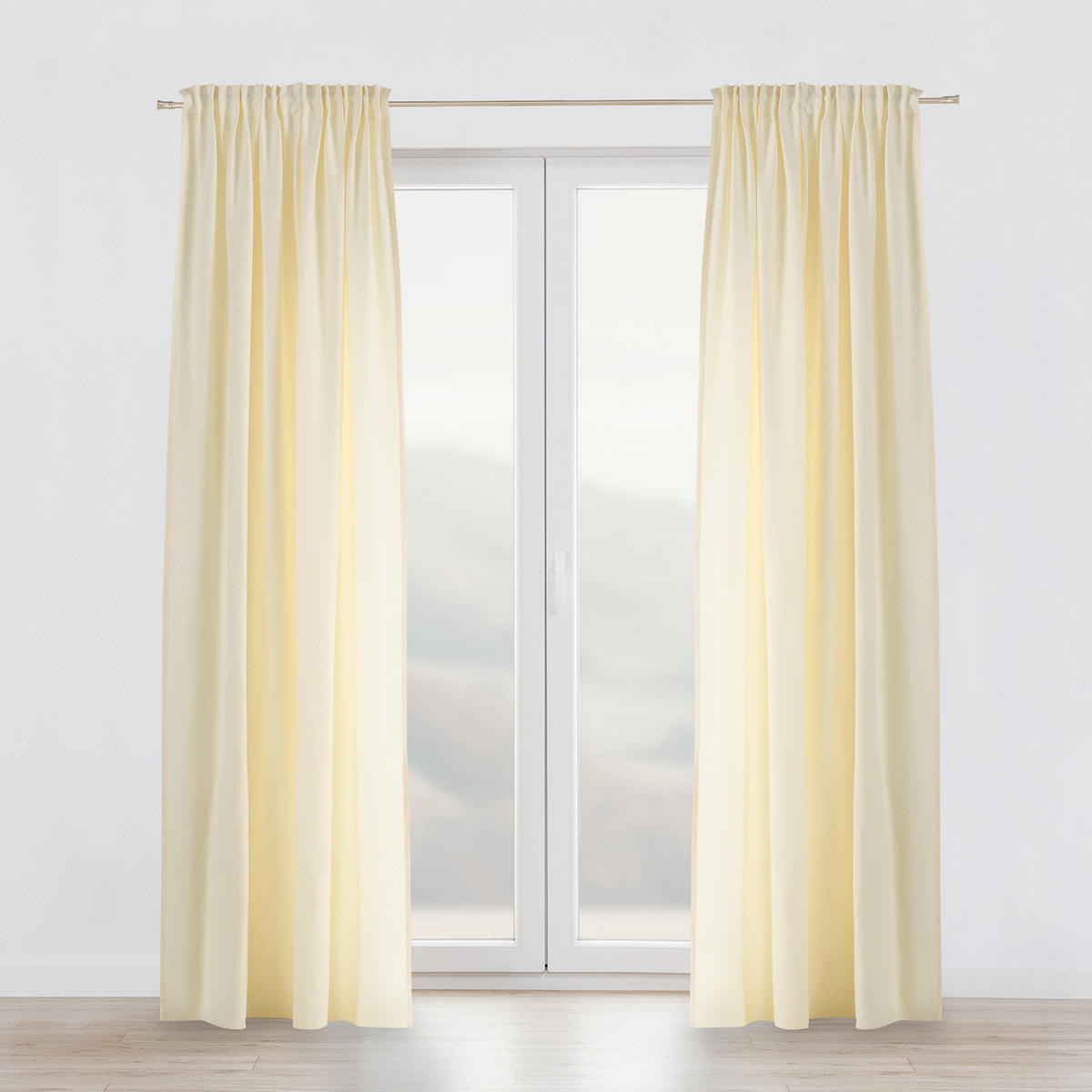 FERTIGVORHANG mit Schlaufenband creme 140 x 280 cm - Creme, Textil (140/280/1cm) - Dekoria