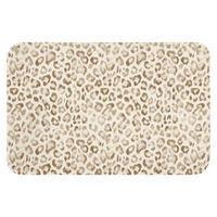 PREDLOŽKA PRED WC Leopard - Classic - Béžová 60x40 cm - svetlohnedá, textil/plast (60/1cm) - OnlyWow