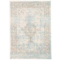 DESIGNER KURZFLOR TEPPICH MODERNE MUSTER - Blau, Textil (80/150cm) - Pergamon