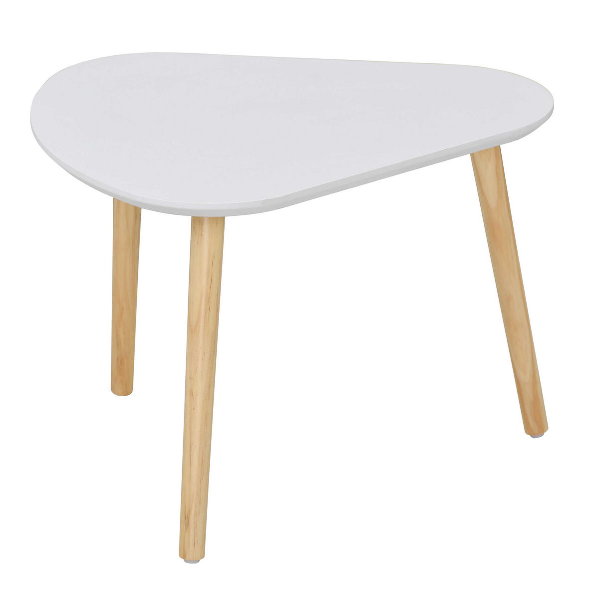BEISTELLTISCH in weiß und in Holzoptik - 3er set - 103/50/42 cm - Weiß, Holzwerkstoff (103/50/42cm) - Calicosy