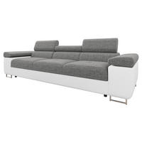SOFA Torezio 3 - Weiß, Holz/Textil (263/90/102cm) - MIRJAN24