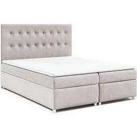 BOXBETT Trinity K-6 Bonellfederkern inkl. Topper - Creme, Holz/Holzwerkstoff (140/200cm) - Best For Home