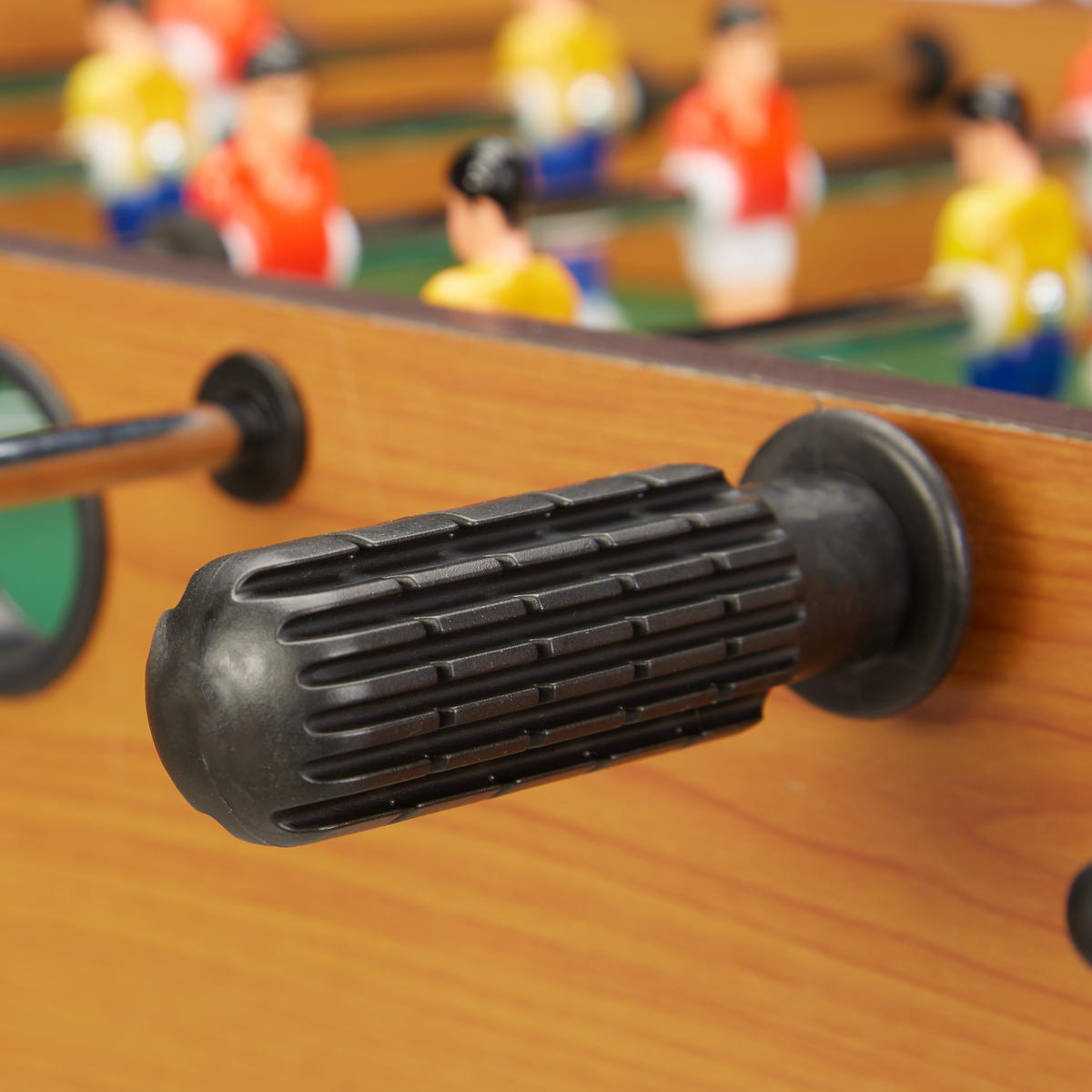 TISCHKICKER - Hellbraun, Holzwerkstoff/Kunststoff (69/60cm) - Relaxdays