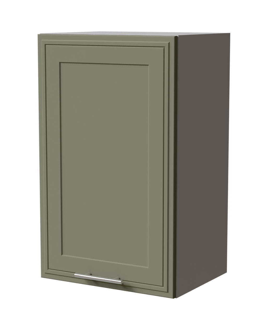 HÄNGESCHRANK Salo W2/45 Grau / Reed Green Matt 45 / 32,5 / 72cm - Grau/Grün, Holz/Holzwerkstoff (45/72/32.5cm) - Feldmann-Wohnen
