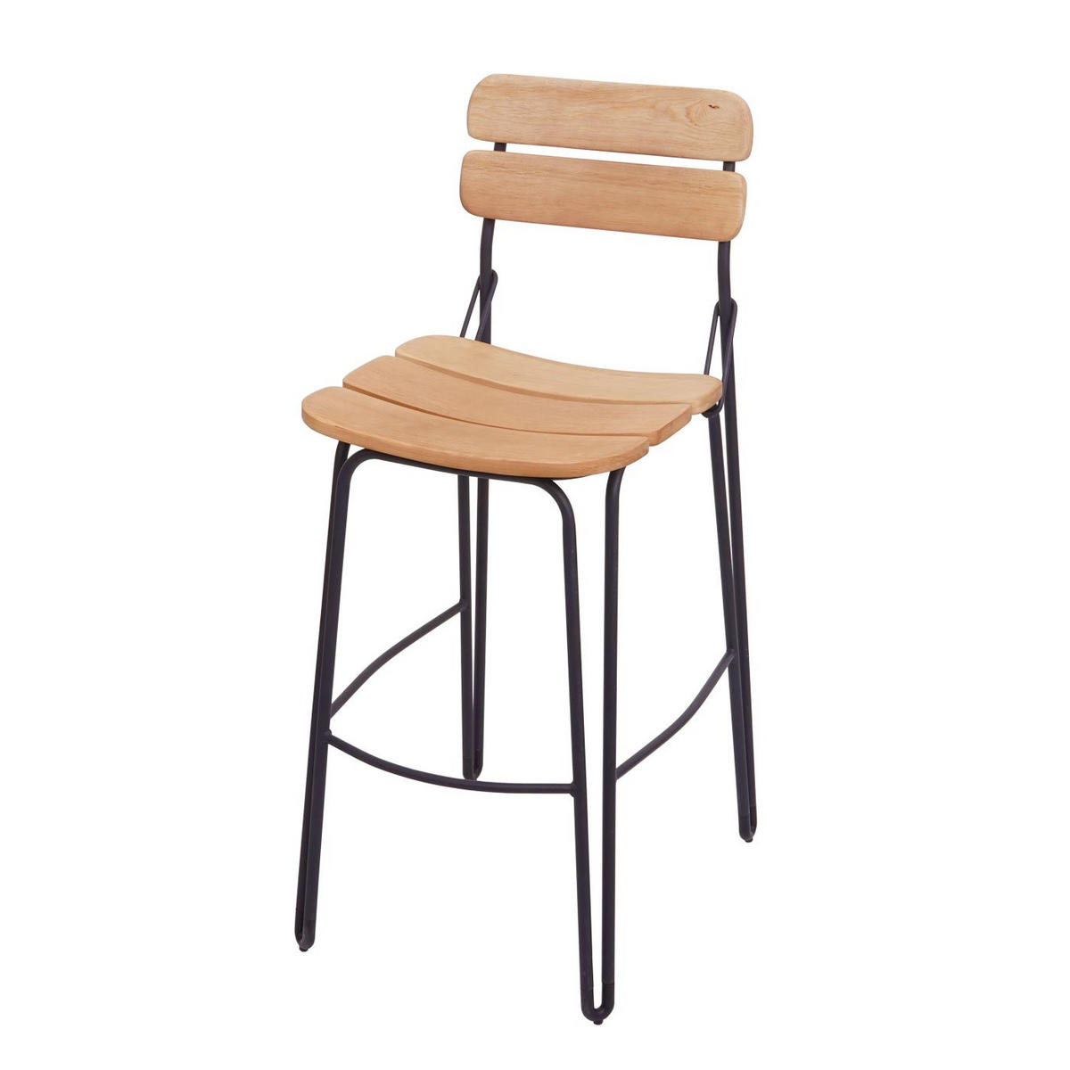 BARHOCKER Braun 2er-Set - Braun, Holz (44/105/57cm) - MCW