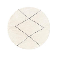 HOCHFLORTEPPICH rund Benno Cream ø 160 cm rund - Creme, Textil (160/160cm) - benuta Nest