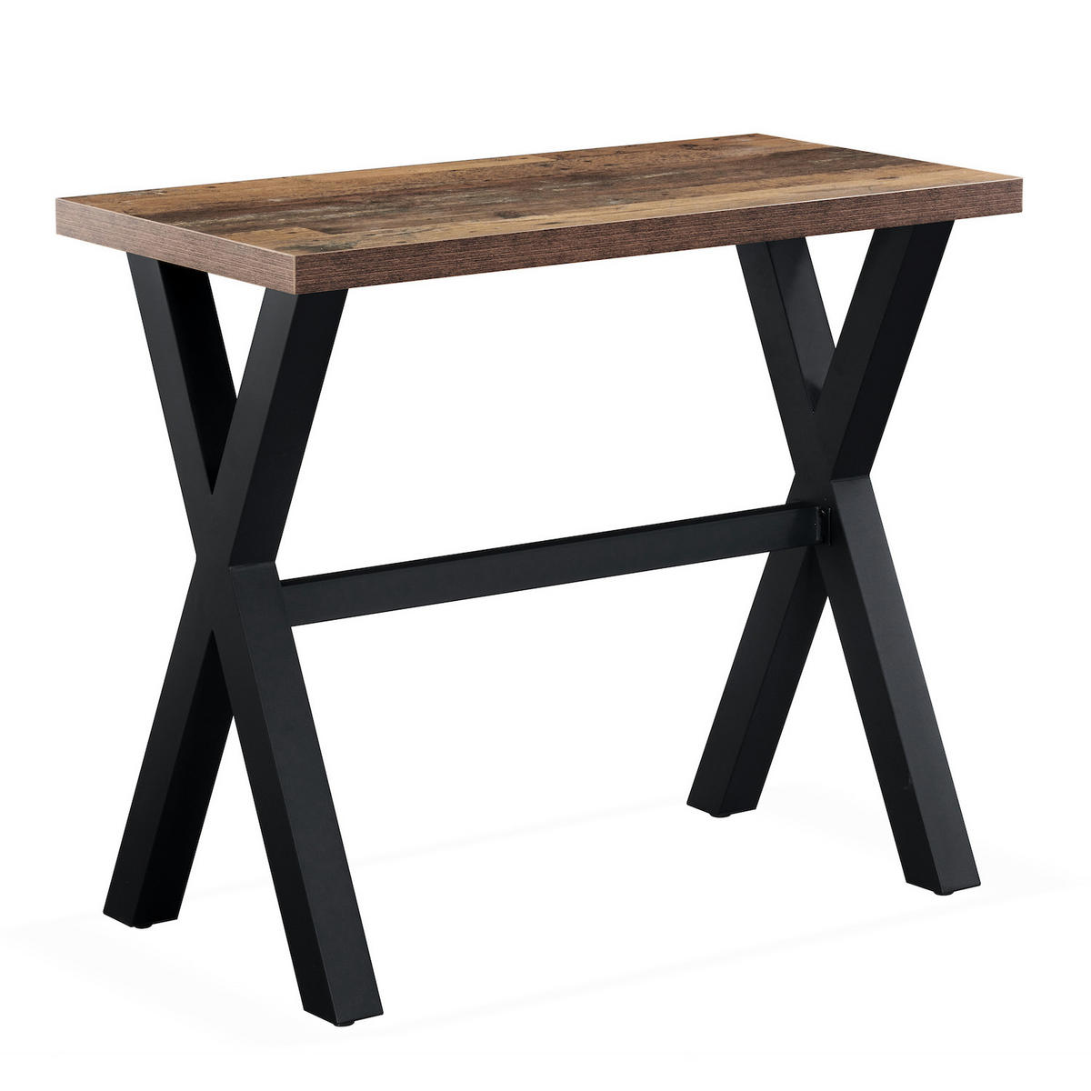 BARTISCH ARNE 120/60/105 cm - Schwarz/Braun, Holzwerkstoff/Metall (60/120/105cm) - DUBI Möbel