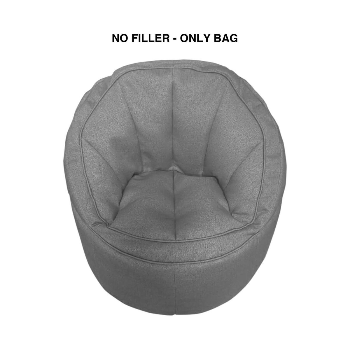 SITZSACKBEZUG Grau 75/75/70 cm - Grau, Textil (75/70/75cm) - Mobili Rebecca