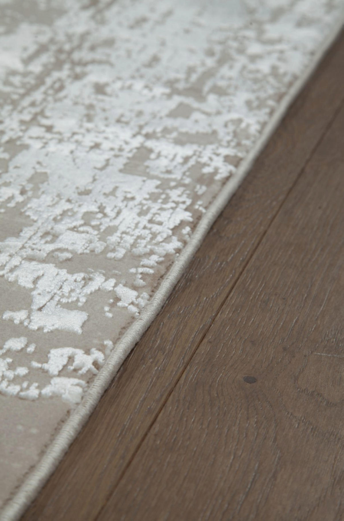 TEPPICH modern Wohn-/Schlafzimmer Viskose BRODERIE Beige 300x400 cm - Beige, Textil (300/400cm) - Novatrend