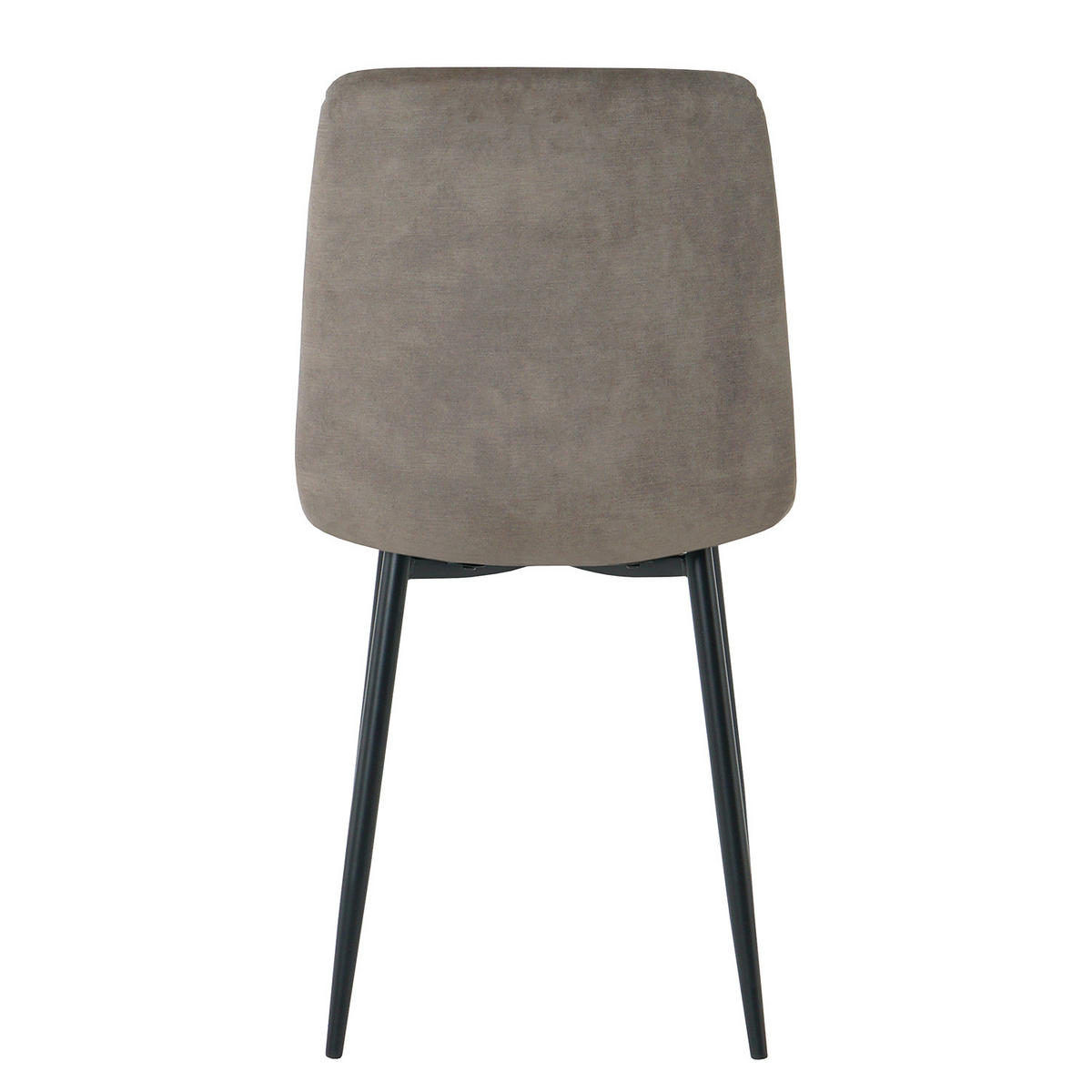 ESSZIMMERSTUHL - 2er-Set - Taupe, Textil/Metall (54/88/44cm) - home24