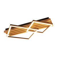 LED-DECKENLEUCHTE Eleganz II 8.8/56.6/41.6cm - Eschefarben, Holz (8.8/56.6/41.6cm) - Nettlife