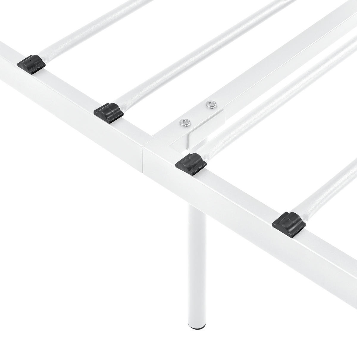 METALLBETT Apolda - Weiß, Metall (90/200cm) - [en.casa]