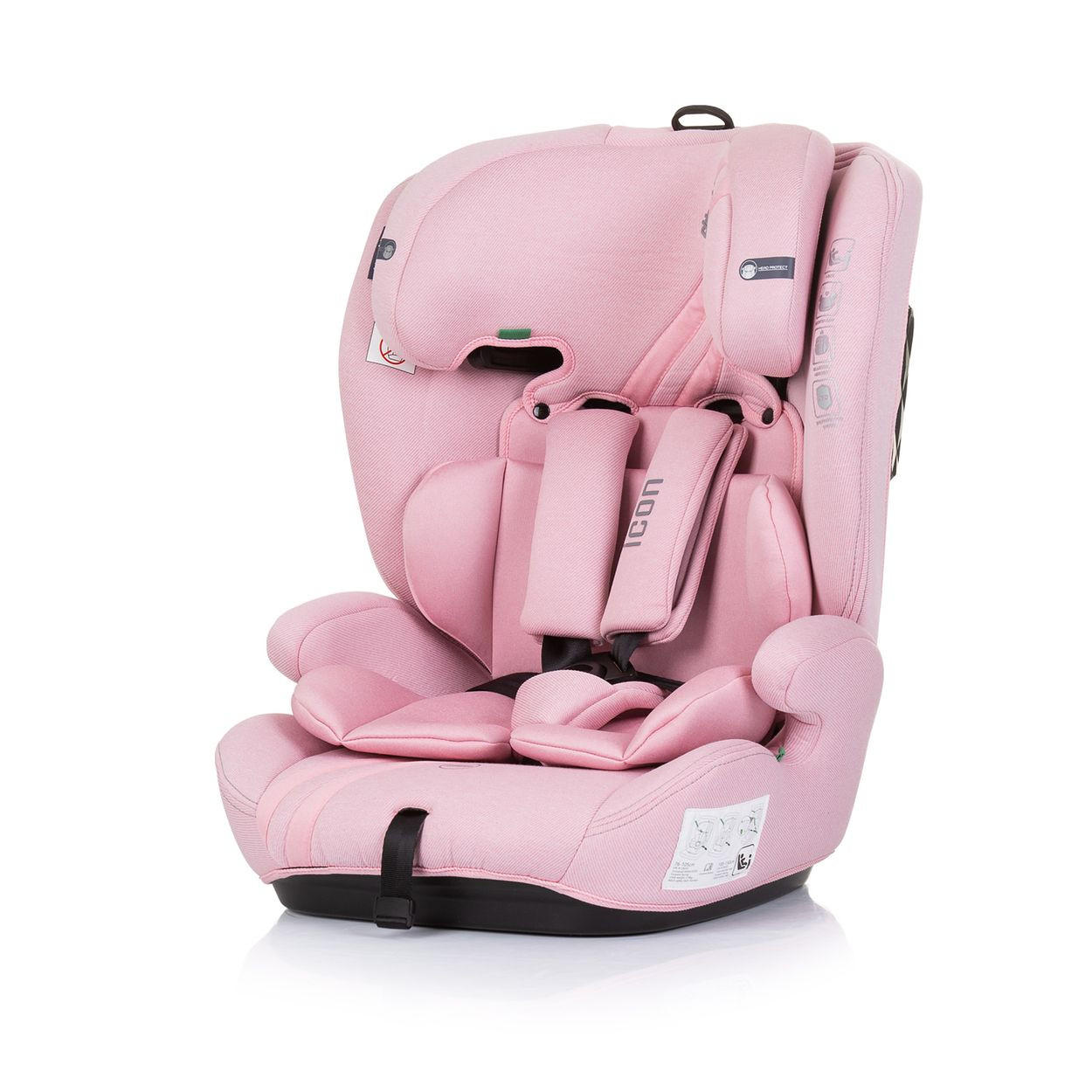 KINDERSITZ Icon i-Size (76-150cm) rosa Gruppe 1/2/3 Isofix verstellbar - Rosa, Kunststoff (44/61/45cm) - Chipolino