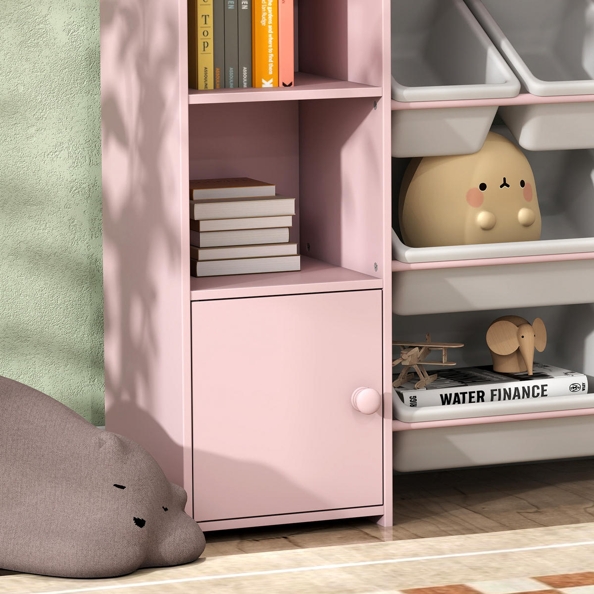 AUFBEWAHRUNGSREGAL DE-09562 Rosa - Pink, Holzwerkstoff (140/90/30cm) - ComfortXL