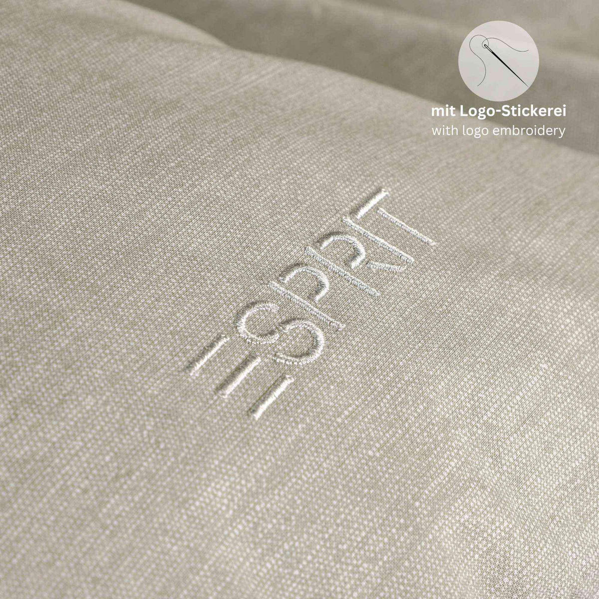 RENFORCÉ BETTWÄSCHE HARP - Grau, Textil (135/200cm) - Esprit