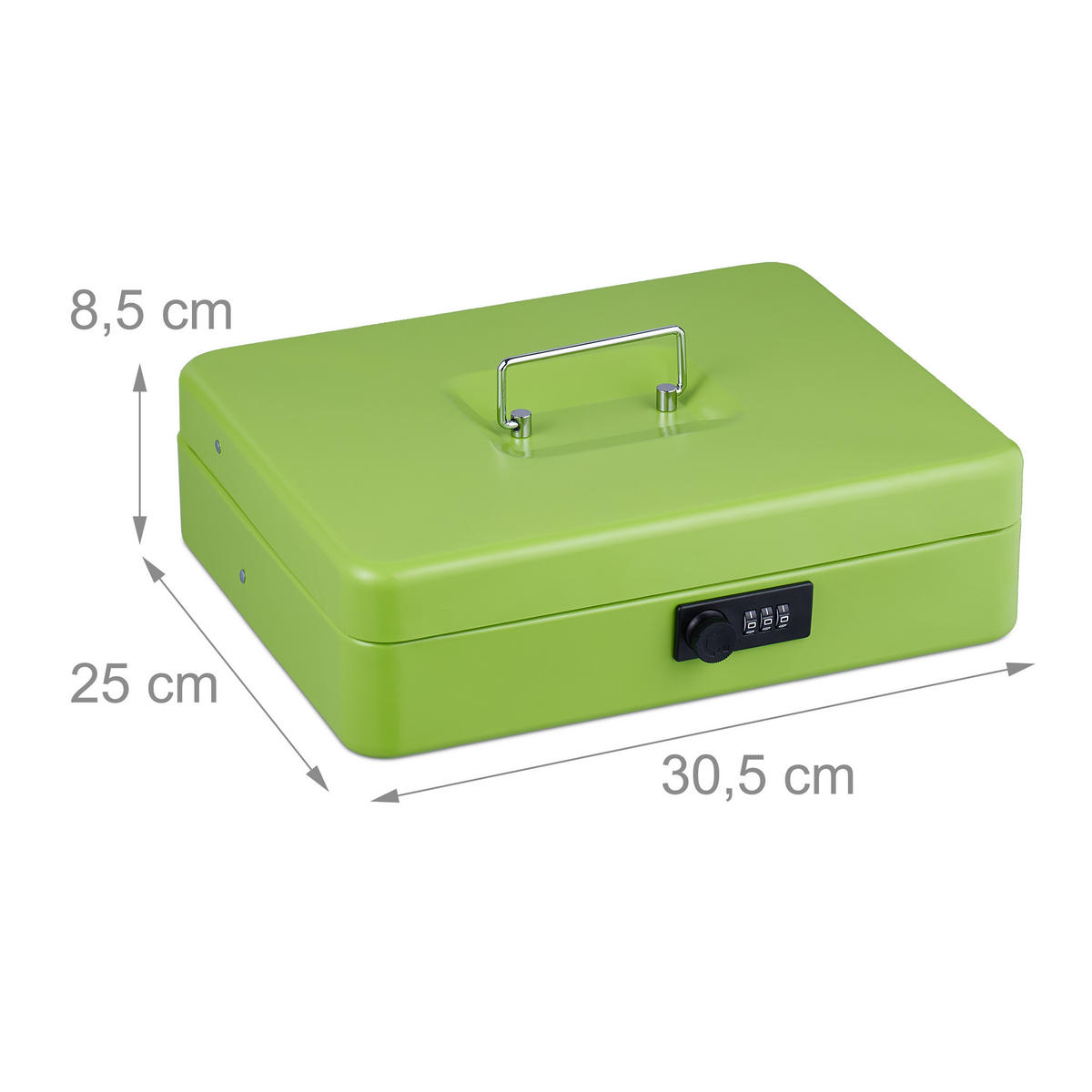 POKLADNIČKA na euro mince - zelená, kov/plast (30.5/8.5/25cm) - Relaxdays