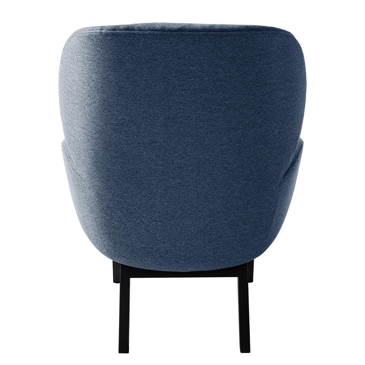 SESSEL - Blau/Schwarz, Eichenholz/Textil (82/102/90cm) - home24