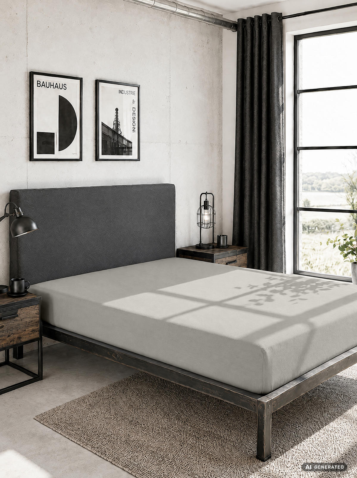 SPANNBETTTUCH Basic Jersey sturmgrau, 180x200 cm - 200x200 cm - Grau, Textil (200/200cm) - Castell
