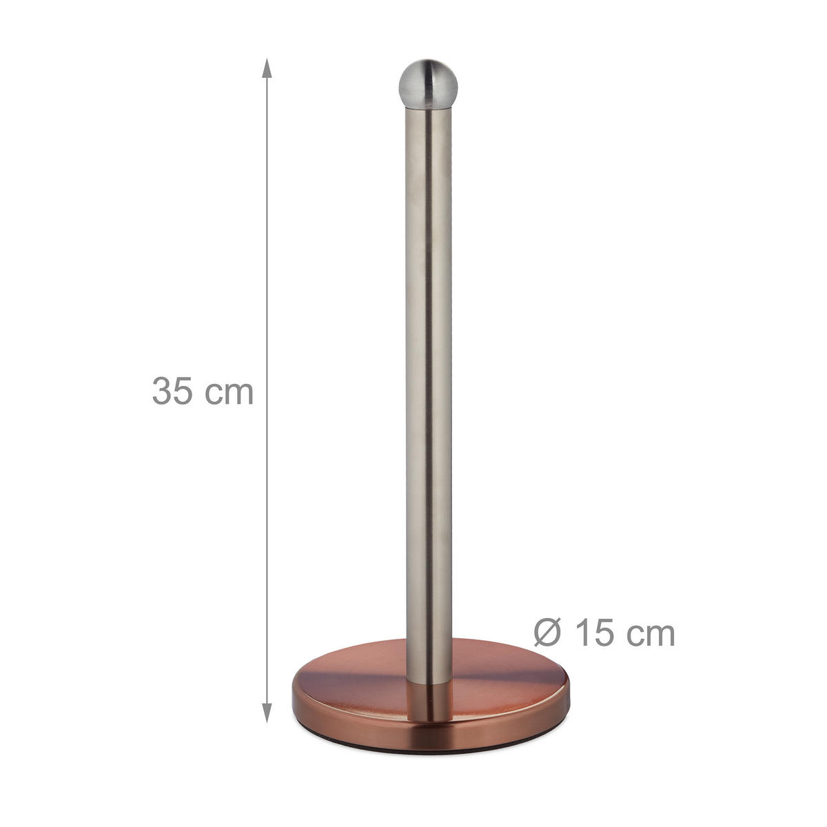 KÜCHENROLLENHALTER - Multicolor, Metall (15/35/15cm) - Relaxdays