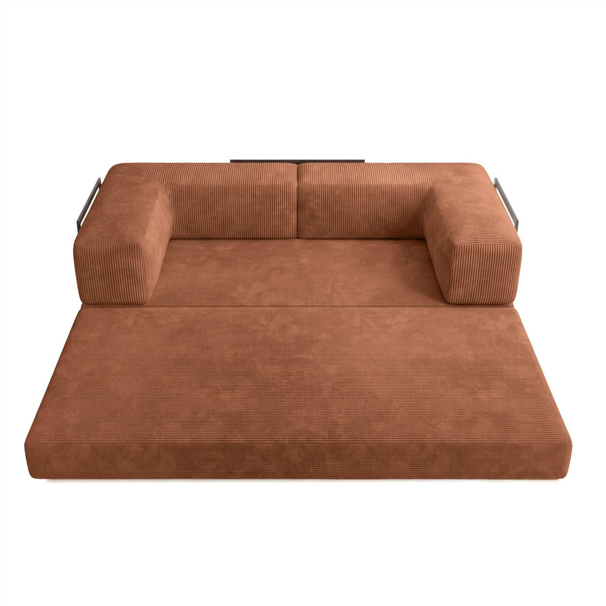 SCHLAFSOFA Danny - Braun, Holzwerkstoff/Textil (200/70/100cm) - Fun Möbel