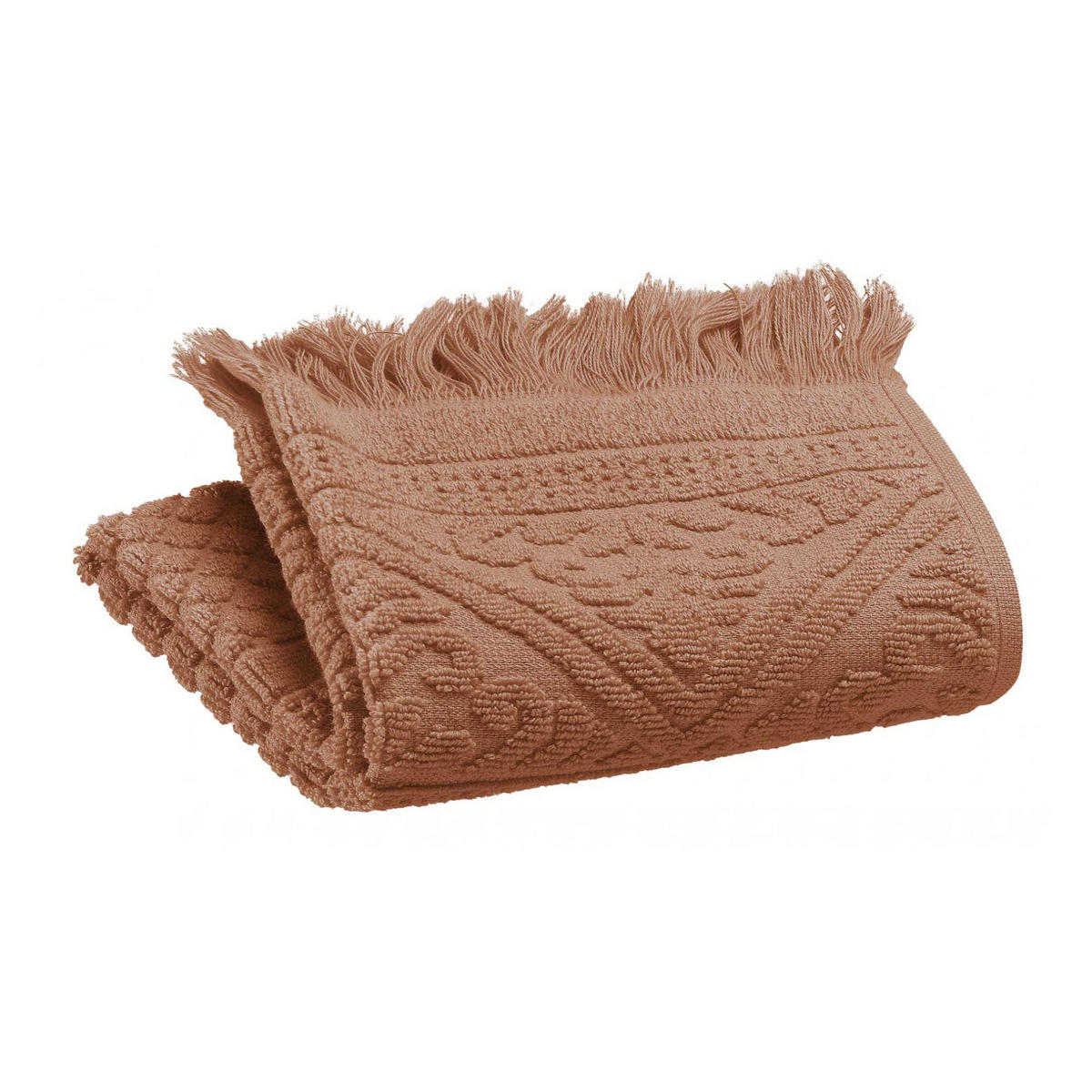 GÄSTETUCH Zoé nussbraun 30 x 50 cm - Braun, Textil (30/50cm) - Vivaraise