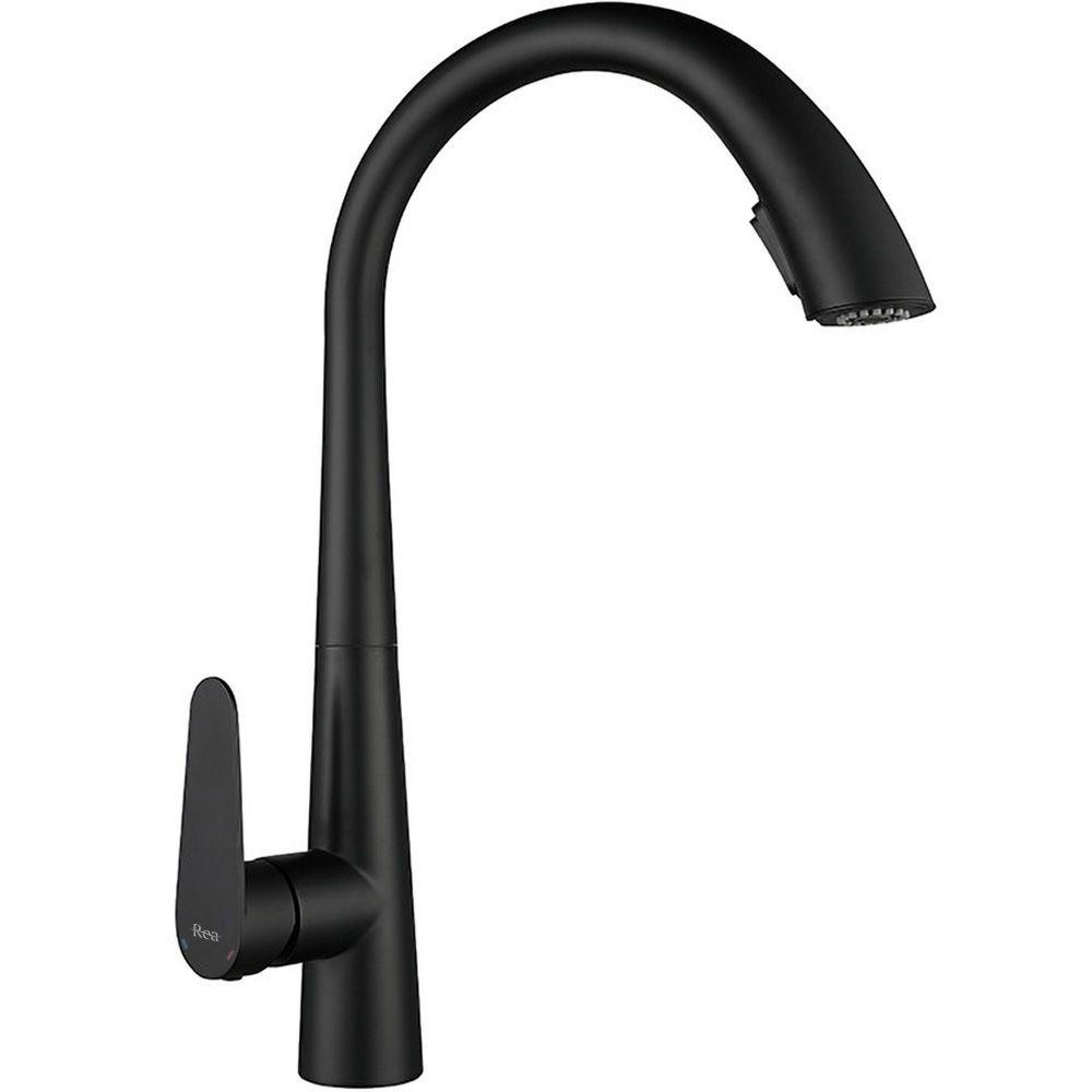 KÜCHEARMATUR Rea Ross Black - Schwarz, Metall (5.5/43/27.5cm) - REA