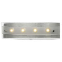 LED WANDLEUCHTE Polaris Aluminium Silber - Silberfarben, Glas (9/6.5/32cm) - Esto