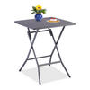 KLAPPTISCH - Grau, Kunststoff/Metall (62/62/73cm) - Relaxdays