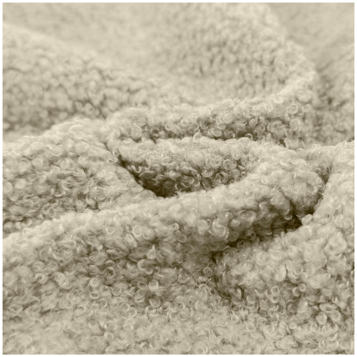 BOUCLESTOFF Quelle Beige– 315 g/m², 140 cm breit, weich & robust, feuer- & UV-resistent - Beige, Textil (140/100cm) - Dreamroots