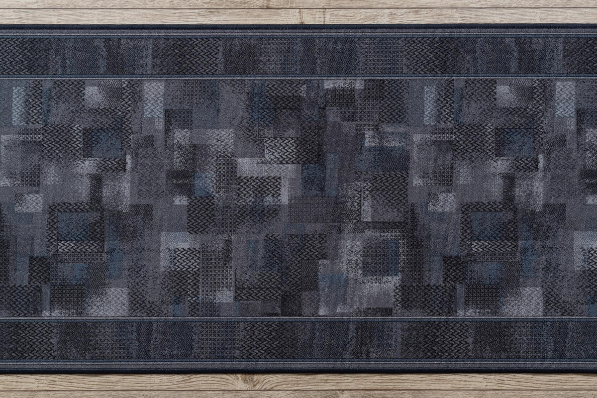 LÄUFER Antirutsch TRIBE 80/250 cm - Anthrazit, Textil (80/250cm) - rugsX