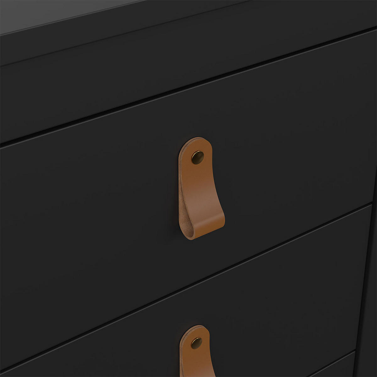NACHTTISCH, Madrid, Schwarz, Holzwerkstoff, 44 x 39 x 71 cm - Schwarz, Holzwerkstoff (44/71/39cm) - ebuy24