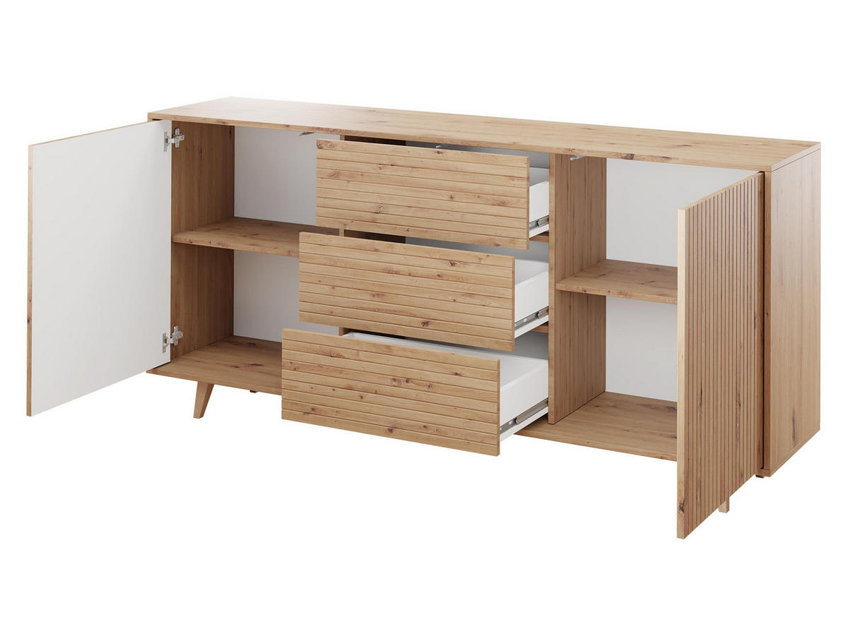 KOMMODE Ferido - Beige, Holzwerkstoff (180/84/40cm) - MIRJAN24