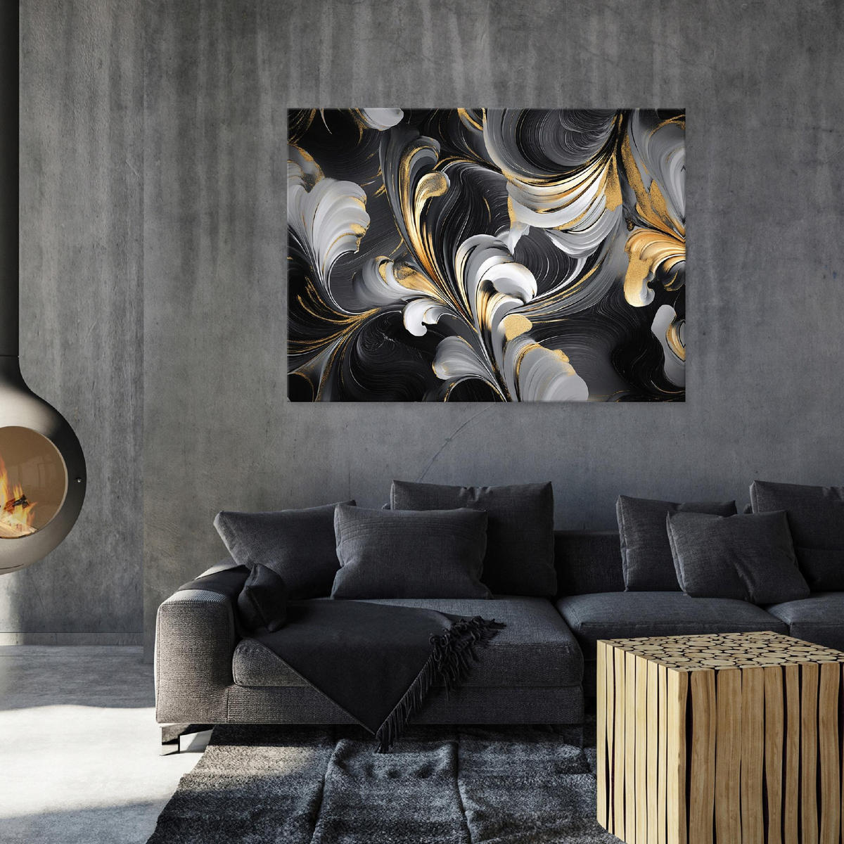 LEINWANDBILD Abstrakt Modern 100x70 - Multicolor, Holzwerkstoff (100/70cm) - Wallarena