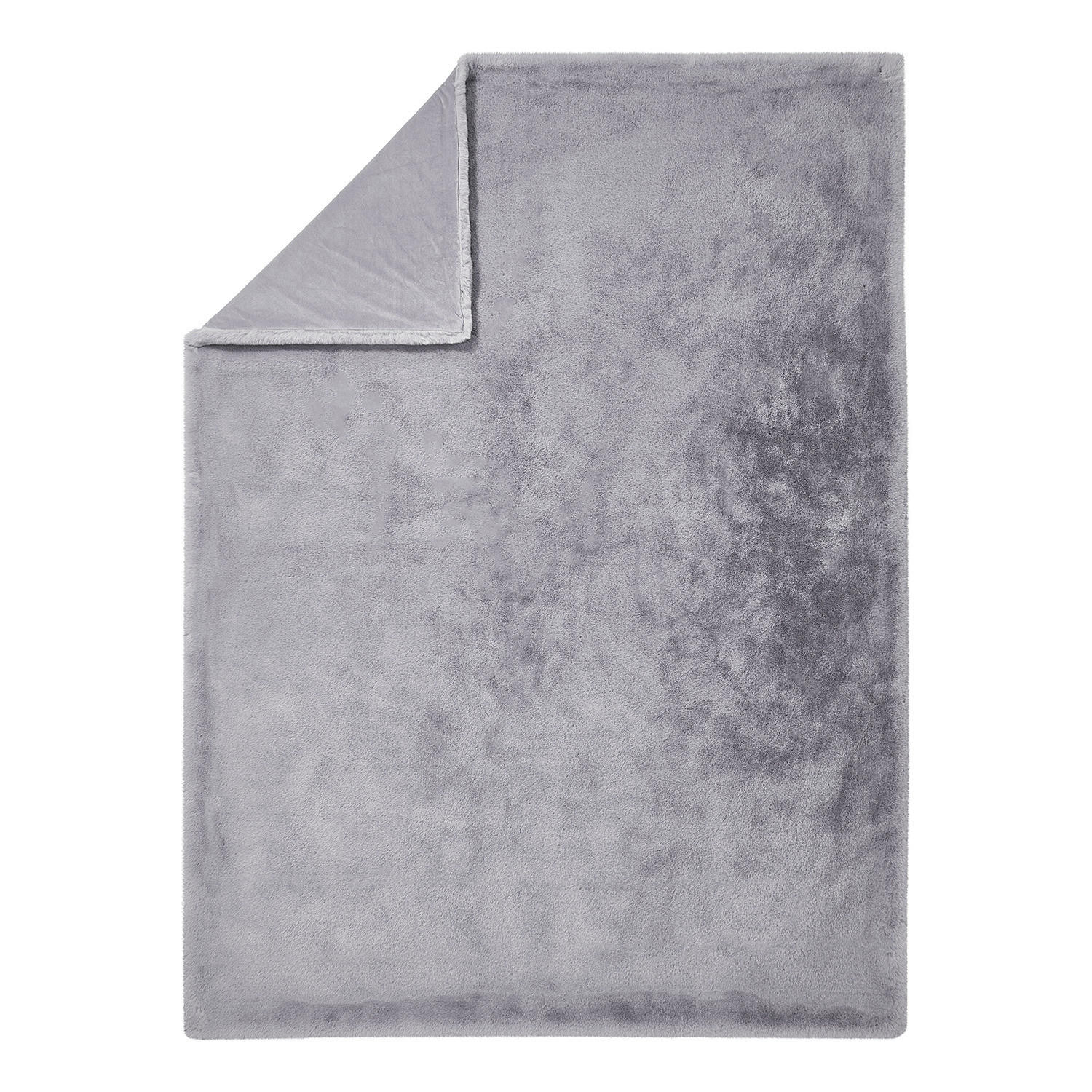 FELLDECKE Wild Thing - Grau, Kunststoff (150/200cm) - Butlers