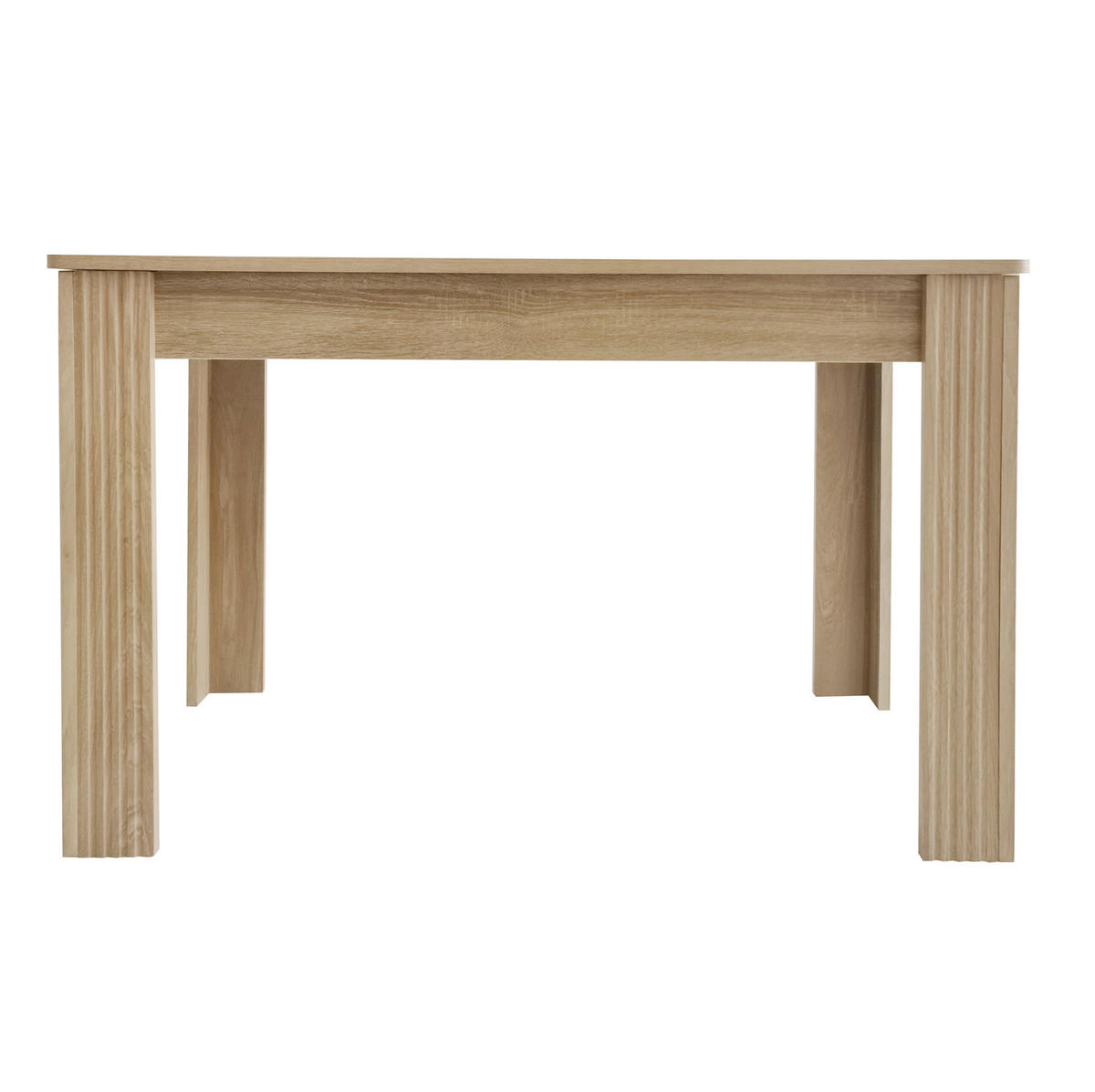 ESSTISCH in Eichefarben mit Holzoptik und 4 stabilen Beinen,116/65/75 cm - Braun, Holzwerkstoff (116/65/75cm) - Flora Grace