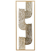 WANDDEKORATION Metall gold Thulium - Goldfarben, Metall (29/75/1cm) - Beliani