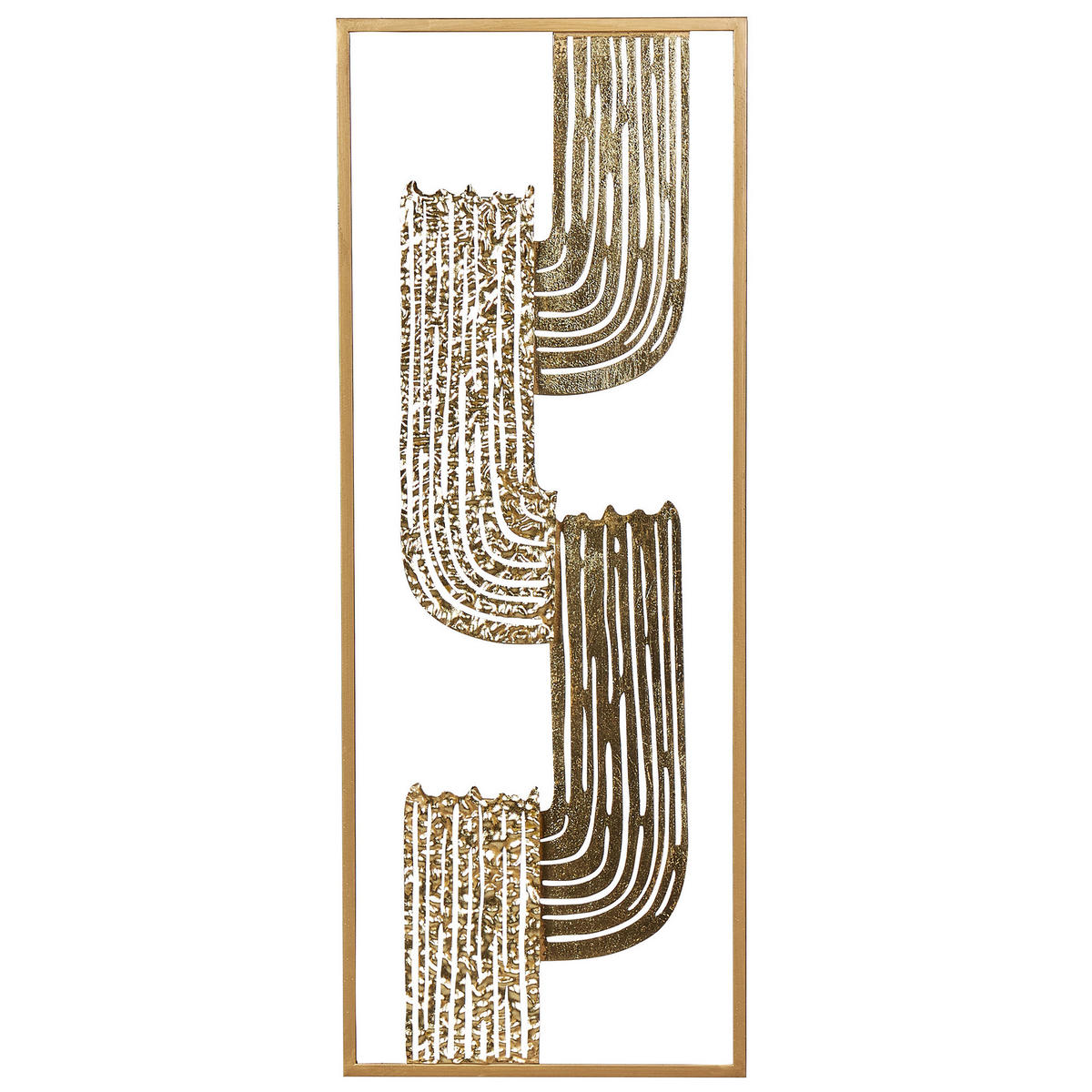 WANDDEKORATION Metall gold Thulium - Goldfarben, Metall (29/75/1cm) - Beliani