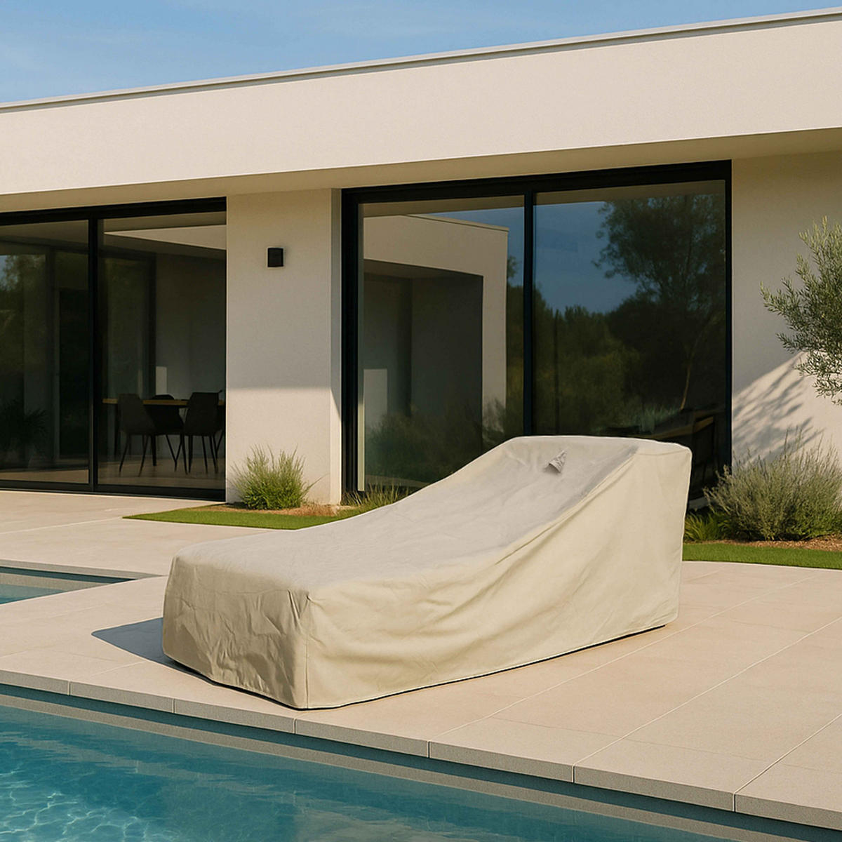 HÜLLE, Beige - Beige, Textil (92/60/167cm) - Oviala