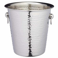 FLASCHENKÜHLER Silber 22/22/21 cm KH1505 - Silberfarben, Metall (22/21cm) - Kinghoff 