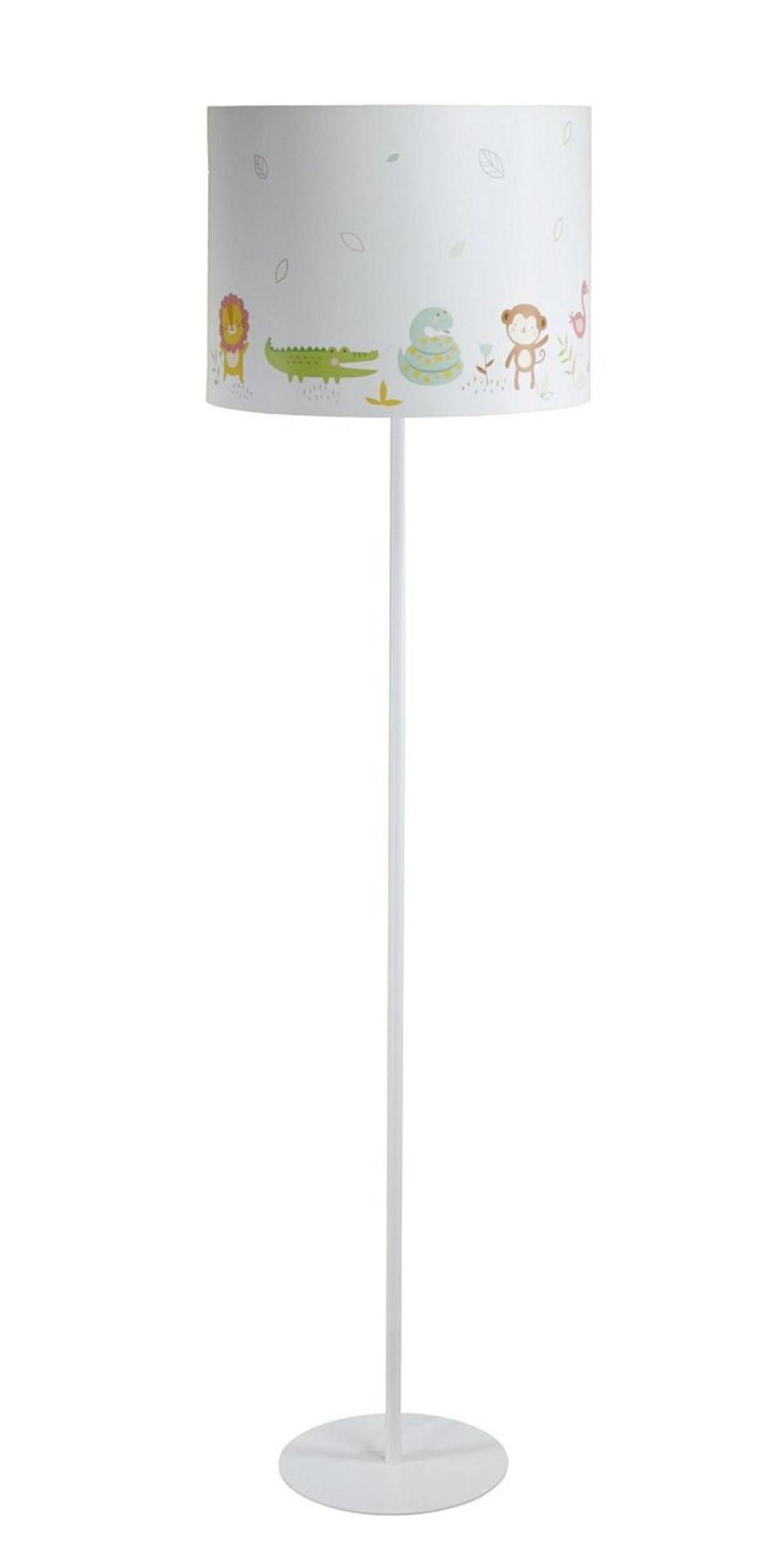 STEHLAMPE Bunt 40/30 cm - Multicolor/Weiß, Kunststoff (30/3.8/30cm) - ONZENO