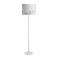 STEHLAMPE Bunt 40/30 cm - Multicolor/Weiß, Kunststoff (30/3.8/30cm) - ONZENO