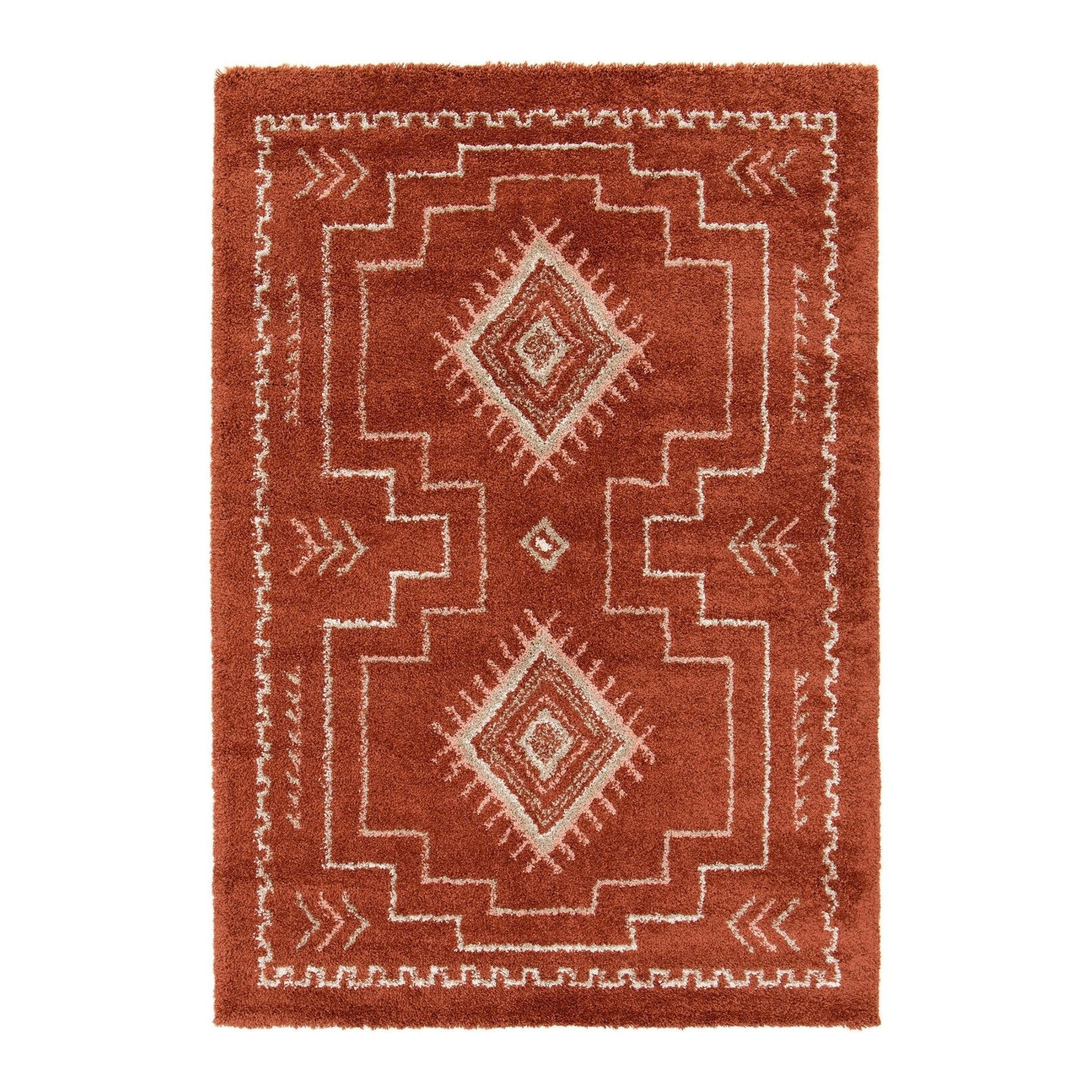 TEPPICH weich voluminös rot - Rot, Textil (160/230cm) - AFK Living